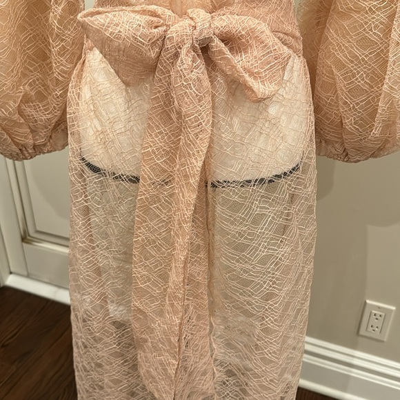 NWT Jonathan Simkhai Grommet Lariat Lace Duster Size 2 - Picture 7 of 14